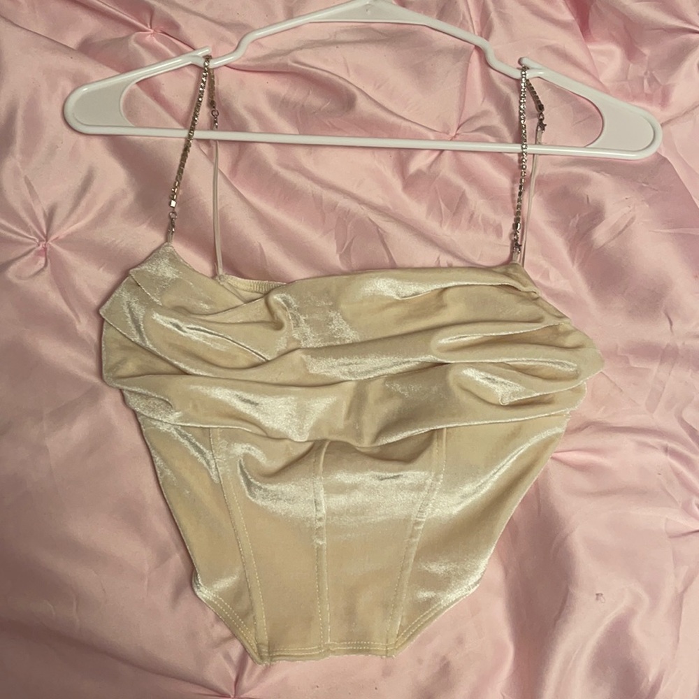 Gold corset top! Good condition only worn once!